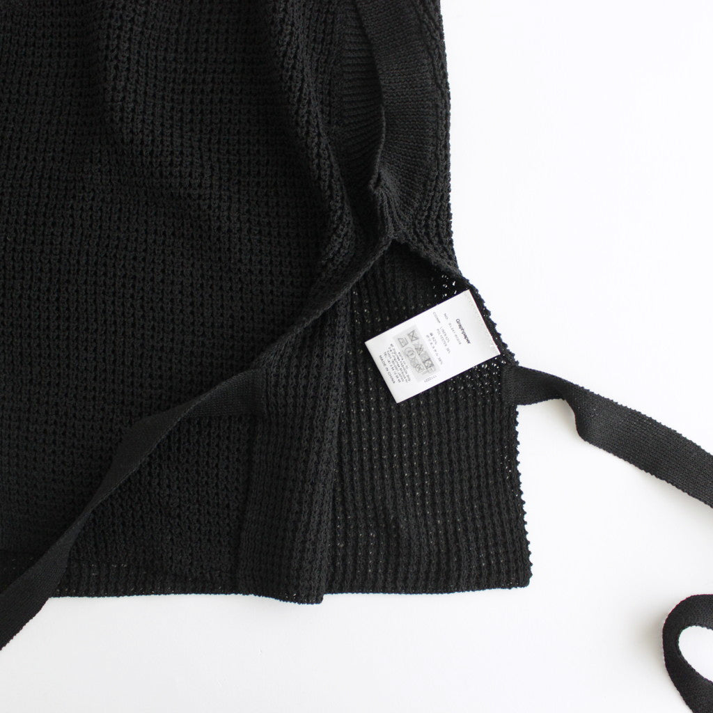 Linen SOLOTEX Knit Vest #BLACK [GL241-80208]
