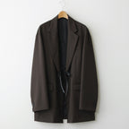 OVERSIZED SINGLE BREASTED LONG JACKET #MILITARY KHAKI [ST.790]