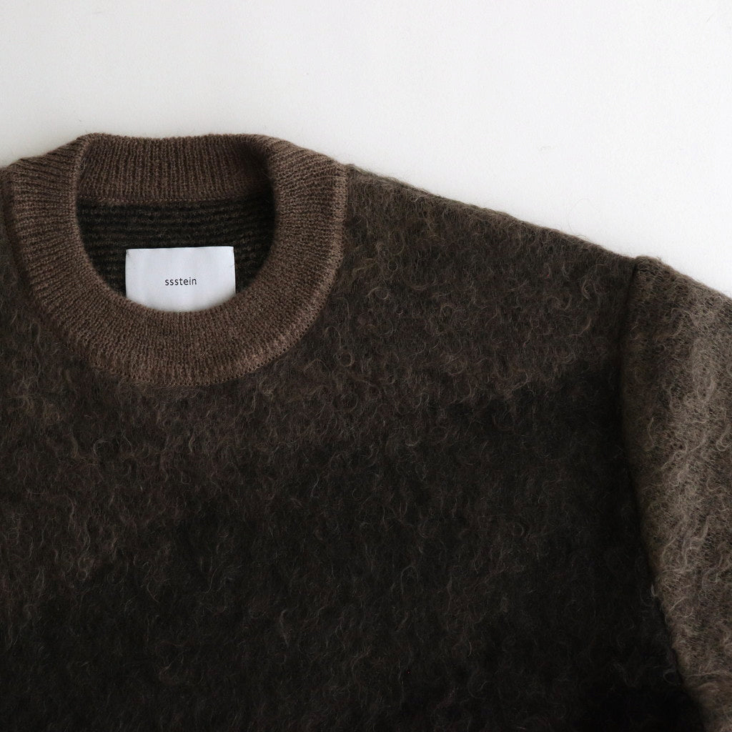 GRADATION MOHAIR KNIT LS #NAVY KHAKI GRADATION [ST.1001]