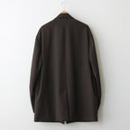 OVERSIZED SINGLE BREASTED LONG JACKET #MILITARY KHAKI [ST.790]