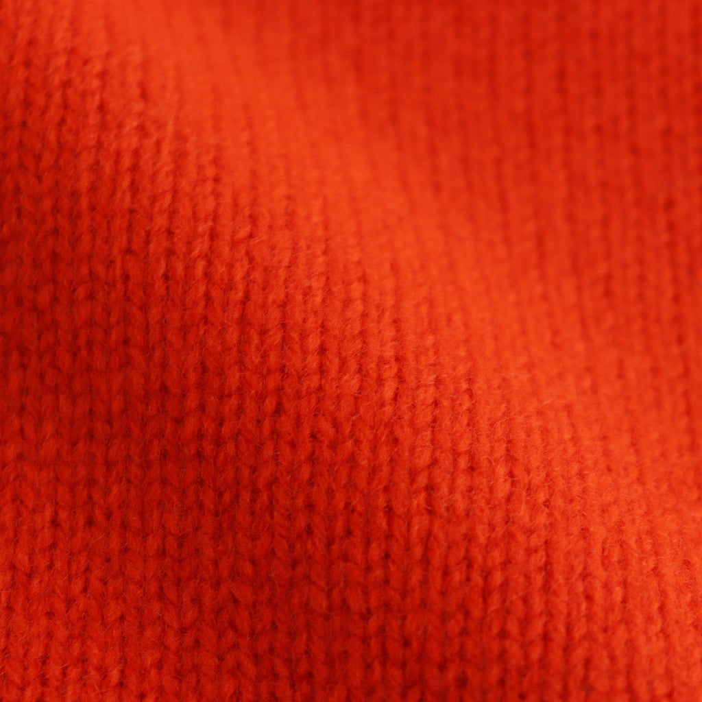 EXTRA FINE WOOL WARM KNIT TURTLE NECK LS #ORANGE [ST.989]