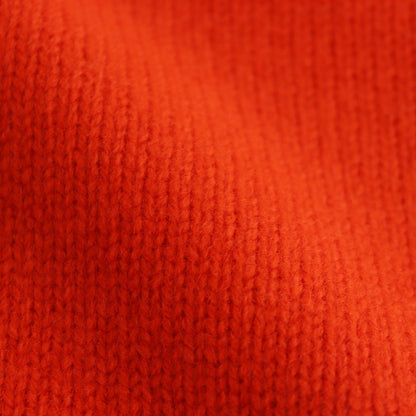 EXTRA FINE WOOL WARM KNIT TURTLE NECK LS #ORANGE [ST.989]