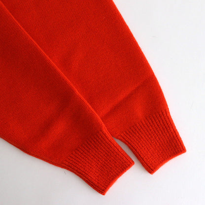 EXTRA FINE WOOL WARM KNIT TURTLE NECK LS #ORANGE [ST.989]