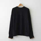 OVERSIZED REBUILD SWEAT LS #BLACK [ST.838]