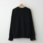 OVERSIZED REBUILD SWEAT LS #BLACK [ST.838]