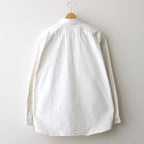 BUTTON SHIRT FLAP POCKET #off white [13156]