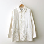 BUTTON JACKET #natural [43553]