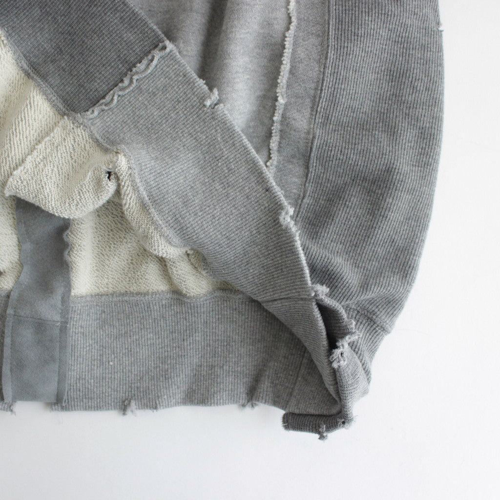 OVERSIZED RECONSTRUCTION SWEAT LS #GREY [ST.839] – ciacura