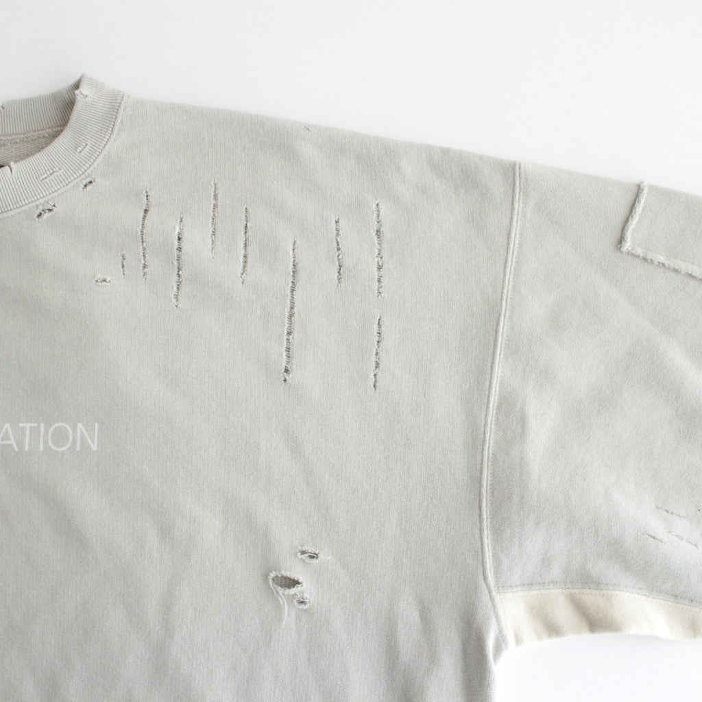 OVERSIZED REBUILD SWEAT LS #GREIGE [ST.838]