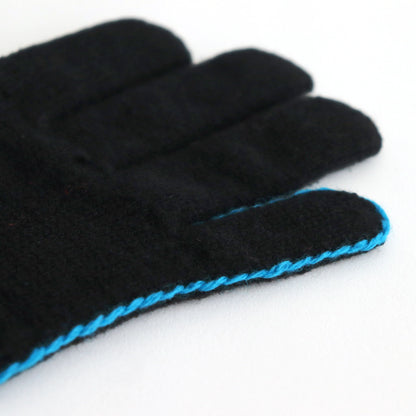 KNIT GLOVES #BLACK [YK24FW0835A]