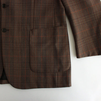 BLUEFACED WOOL CHECK JACKET #BROWN CHECK [A24AJ01CB]