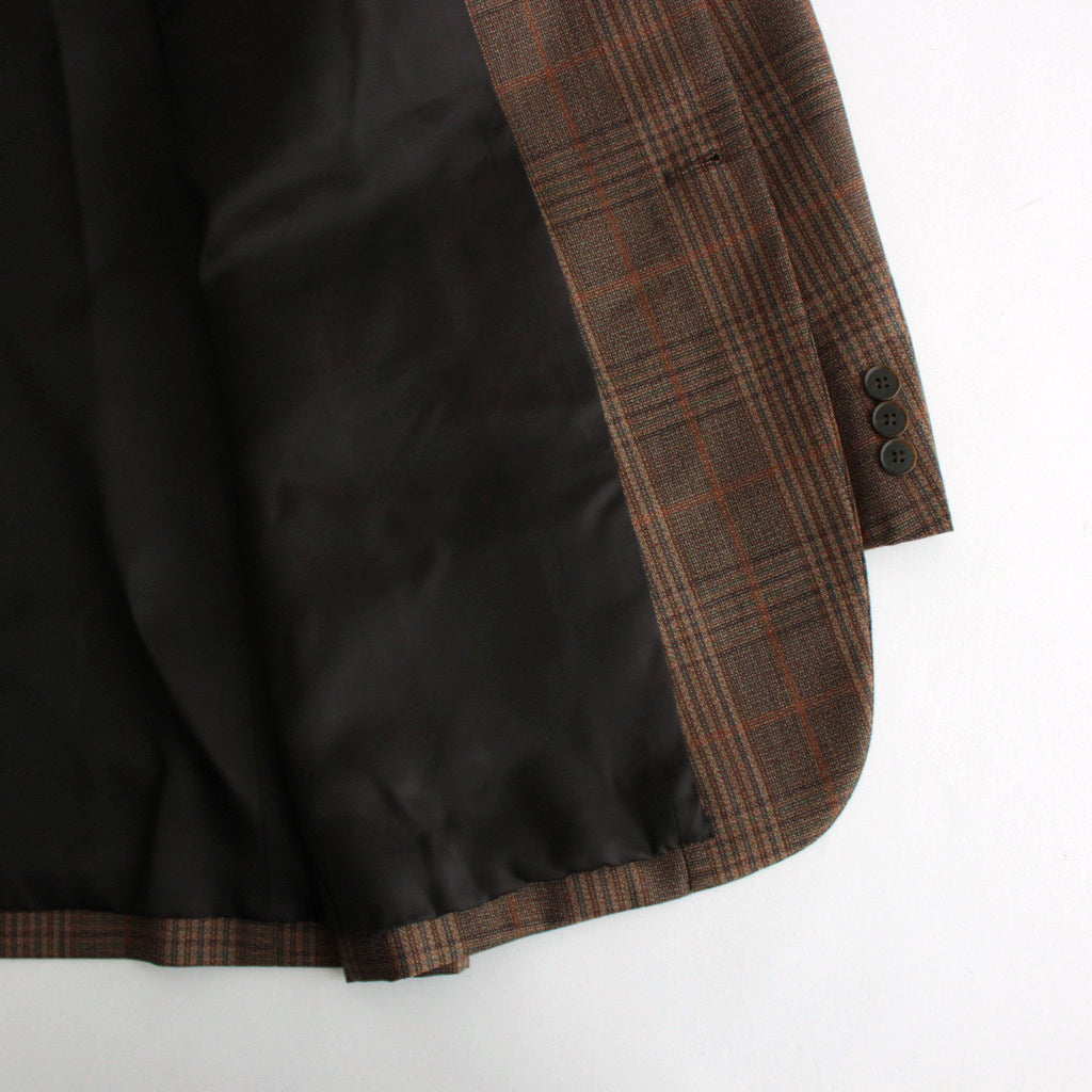 BLUEFACED WOOL CHECK JACKET #BROWN CHECK [A24AJ01CB]