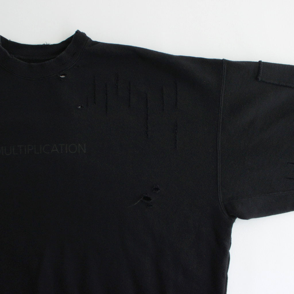 OVERSIZED REBUILD SWEAT LS #BLACK [ST.838]