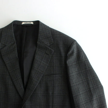 BLUEFACED WOOL CHECK JACKET #CHARCOAL CHECK [A24AJ01CB]