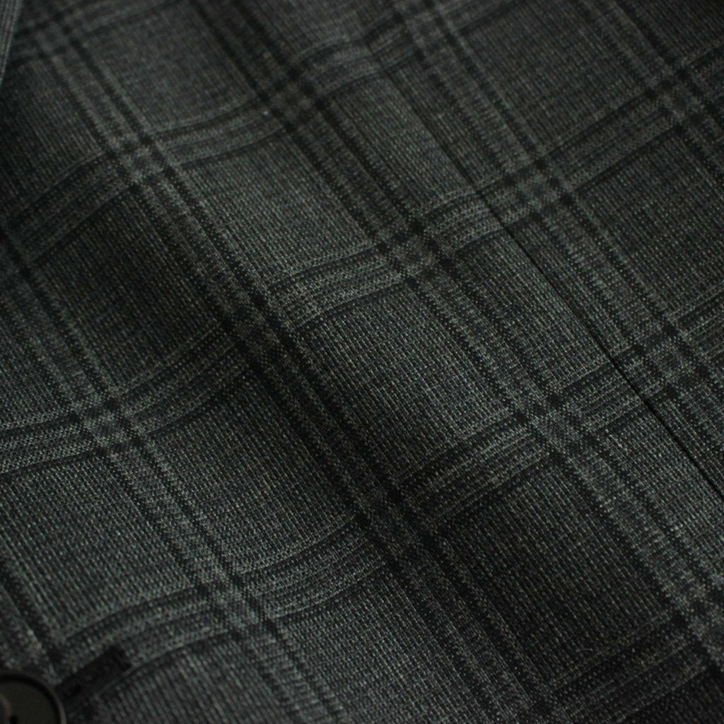 BLUEFACED WOOL CHECK JACKET #CHARCOAL CHECK [A24AJ01CB]