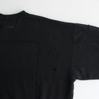 OVERSIZED REBUILD SWEAT LS #BLACK [ST.838]