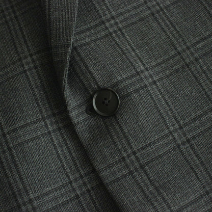 BLUEFACED WOOL CHECK JACKET #CHARCOAL CHECK [A24AJ01CB]