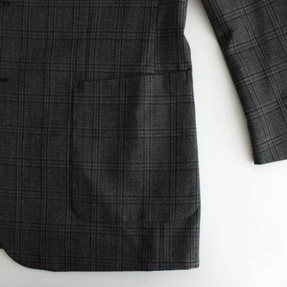 BLUEFACED WOOL CHECK JACKET #CHARCOAL CHECK [A24AJ01CB]