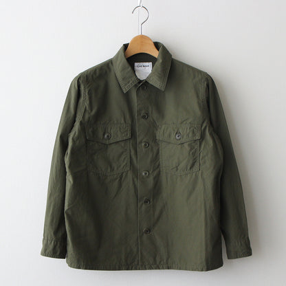 BAKER SHIRT #olive poplin [74102]