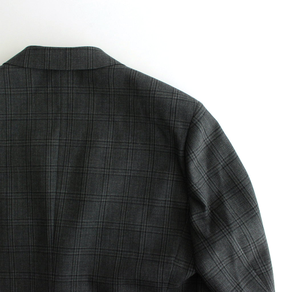 BLUEFACED WOOL CHECK JACKET #CHARCOAL CHECK [A24AJ01CB]