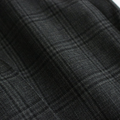 BLUEFACED WOOL CHECK SLACKS #CHARCOAL CHECK [A24AP02CB]