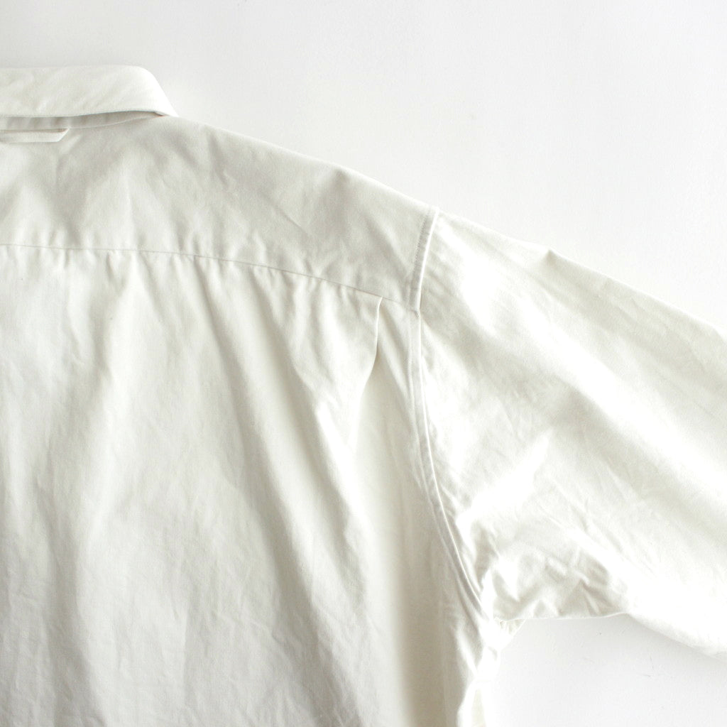 BUTTON SHIRT FLAP POCKET #off white [13156]