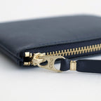 L字型ZIP財布 - CLASSIC LEATHER LINE #NAVY [8Z-D003-051]
