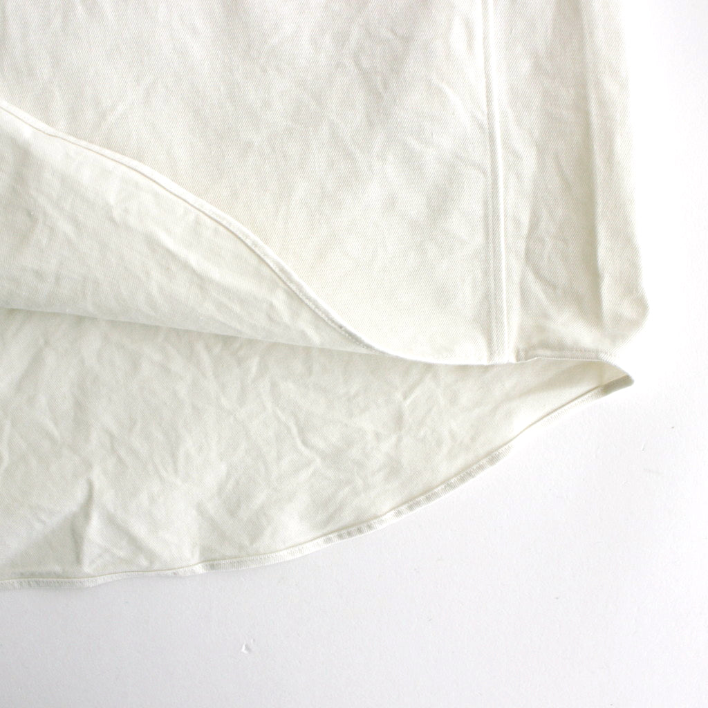 BUTTON SHIRT FLAP POCKET #off white [13156]