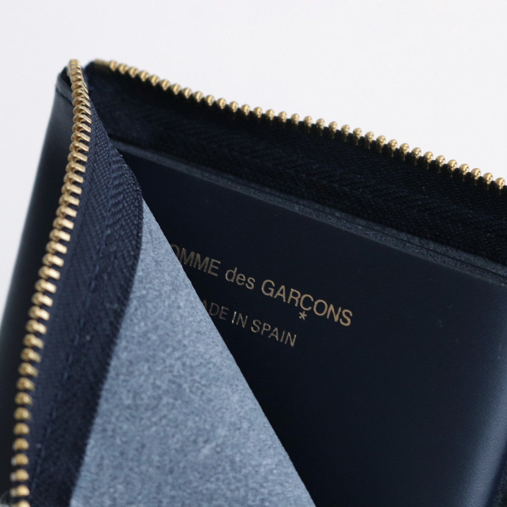 L字型ZIP財布 - CLASSIC LEATHER LINE #NAVY [8Z-D003-051]