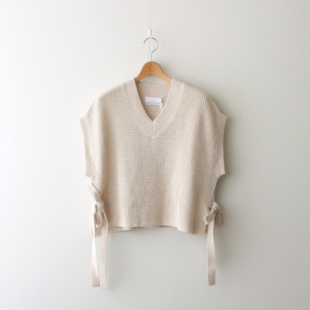 Linen SOLOTEX Knit Vest #KINARI [GL241-80208]