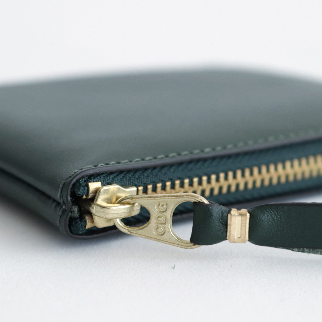 L字型ZIP財布 - CLASSIC LEATHER LINE #BOTTLE GREEN [8Z-D003-051]