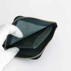 L字型ZIP財布 - CLASSIC LEATHER LINE #BOTTLE GREEN [8Z-D003-051]