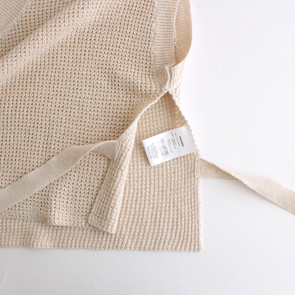Linen SOLOTEX Knit Vest #KINARI [GL241-80208]