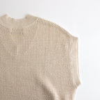 Linen SOLOTEX Knit Vest #KINARI [GL241-80208]