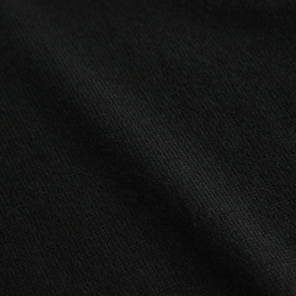 CASHMERE SILK WOOL KNIT POLO #BLACK [A24AP02SK]