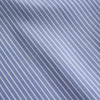 SUPER FINE WOOL STRIPE SHIRT #SAX BLUE STRIPE [A24SS01WW]