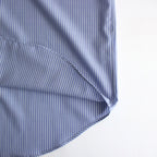SUPER FINE WOOL STRIPE SHIRT #SAX BLUE STRIPE [A24SS01WW]