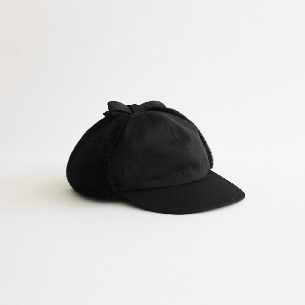 CLEAR TWILL EAR CAP 1 #BLACK [No.23939]