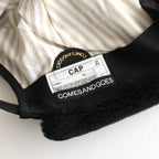 CLEAR TWILL EAR CAP 1 #BLACK [No.23939]