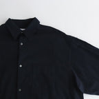 Cotton Cashmere L/S Oversized Regular Collar Shirt #NAVY [GM234-50073B]