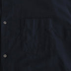 Cotton Cashmere L/S Oversized Band Collar Shirt #NAVY [GM234-50074B]