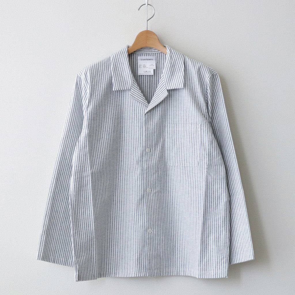 PAJAMA SHIRTS #BLUE STRIPE [53955]
