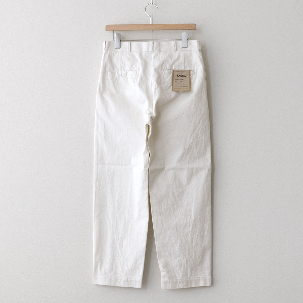 CHINO CLOTH PANTS STANDARD #off white [63656]
