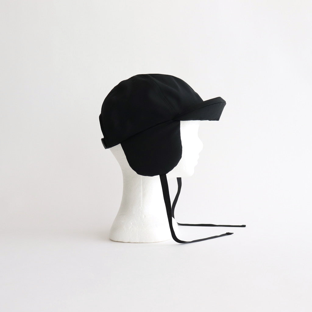 PADDED BRIM &amp; EAR CAP #BLACK [NO.26077]