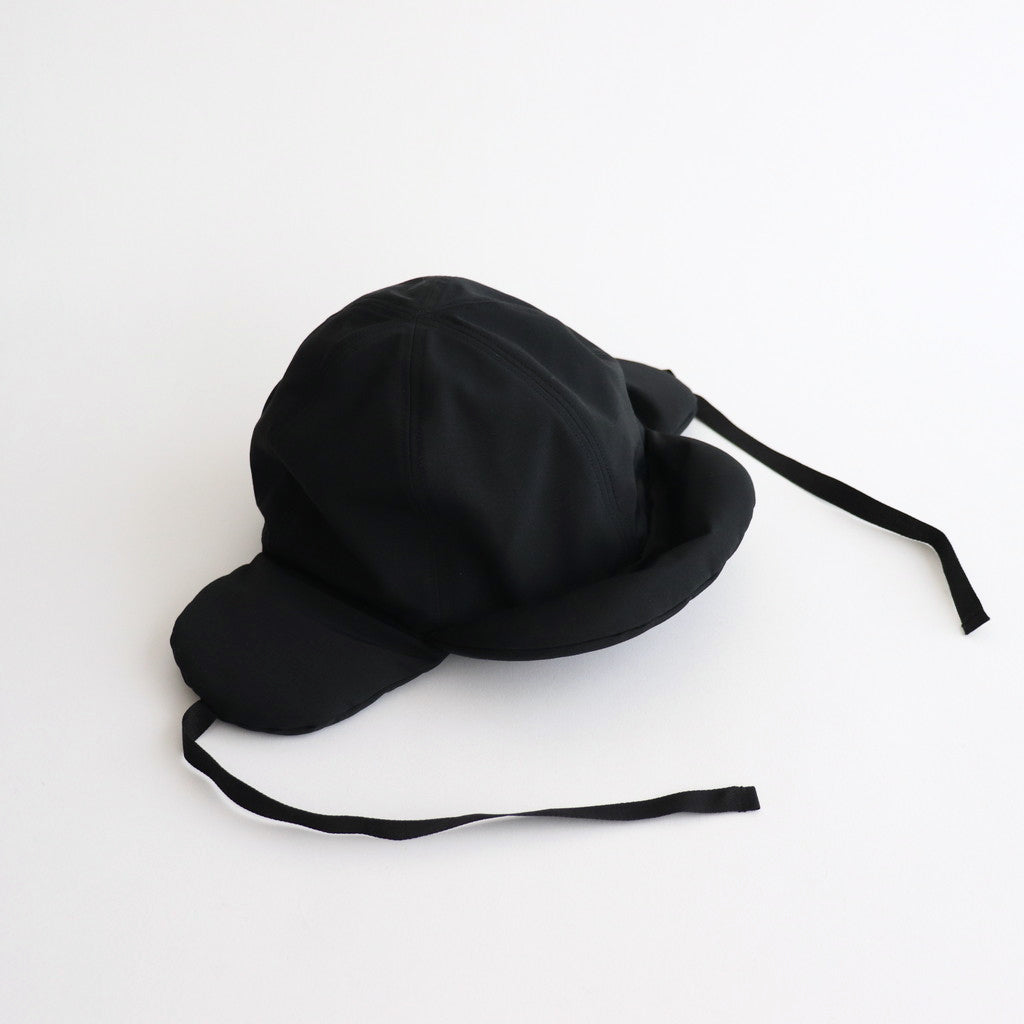 PADDED BRIM &amp; EAR CAP #BLACK [NO.26077]