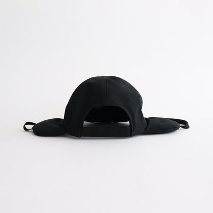 PADDED BRIM &amp; EAR CAP #BLACK [NO.26077]