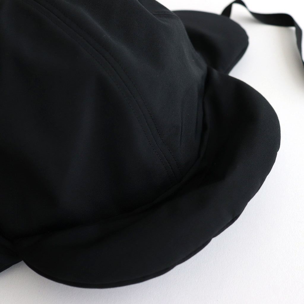 PADDED BRIM & EAR CAP #BLACK [NO.26077]