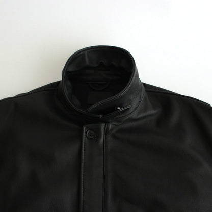 LEATHER FLIGHT JACKET #BLACK [YK24FW0750B]