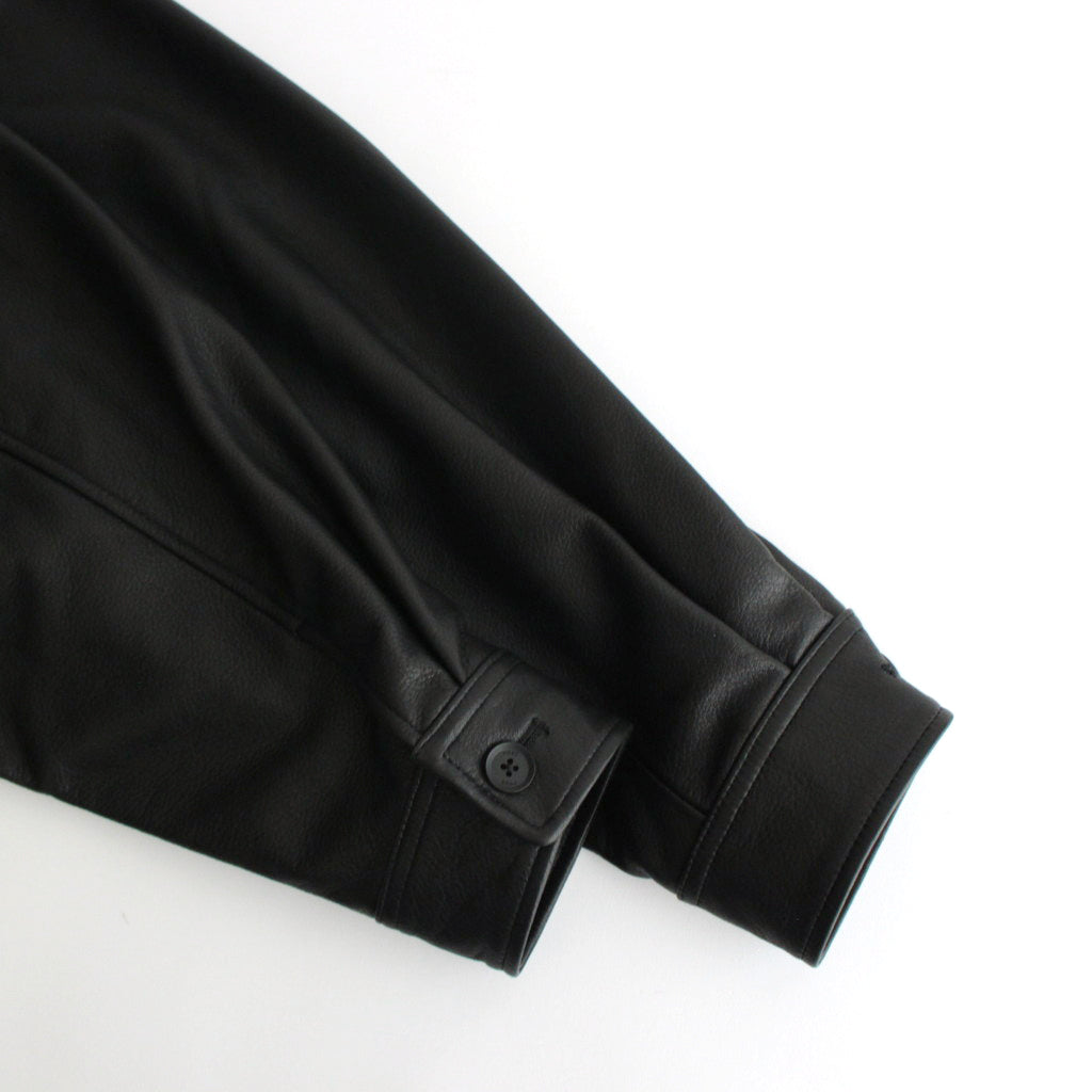 LEATHER FLIGHT JACKET #BLACK [YK24FW0750B]