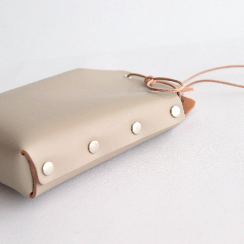 assemble neck pouch L #beige [ol-rc-anl]